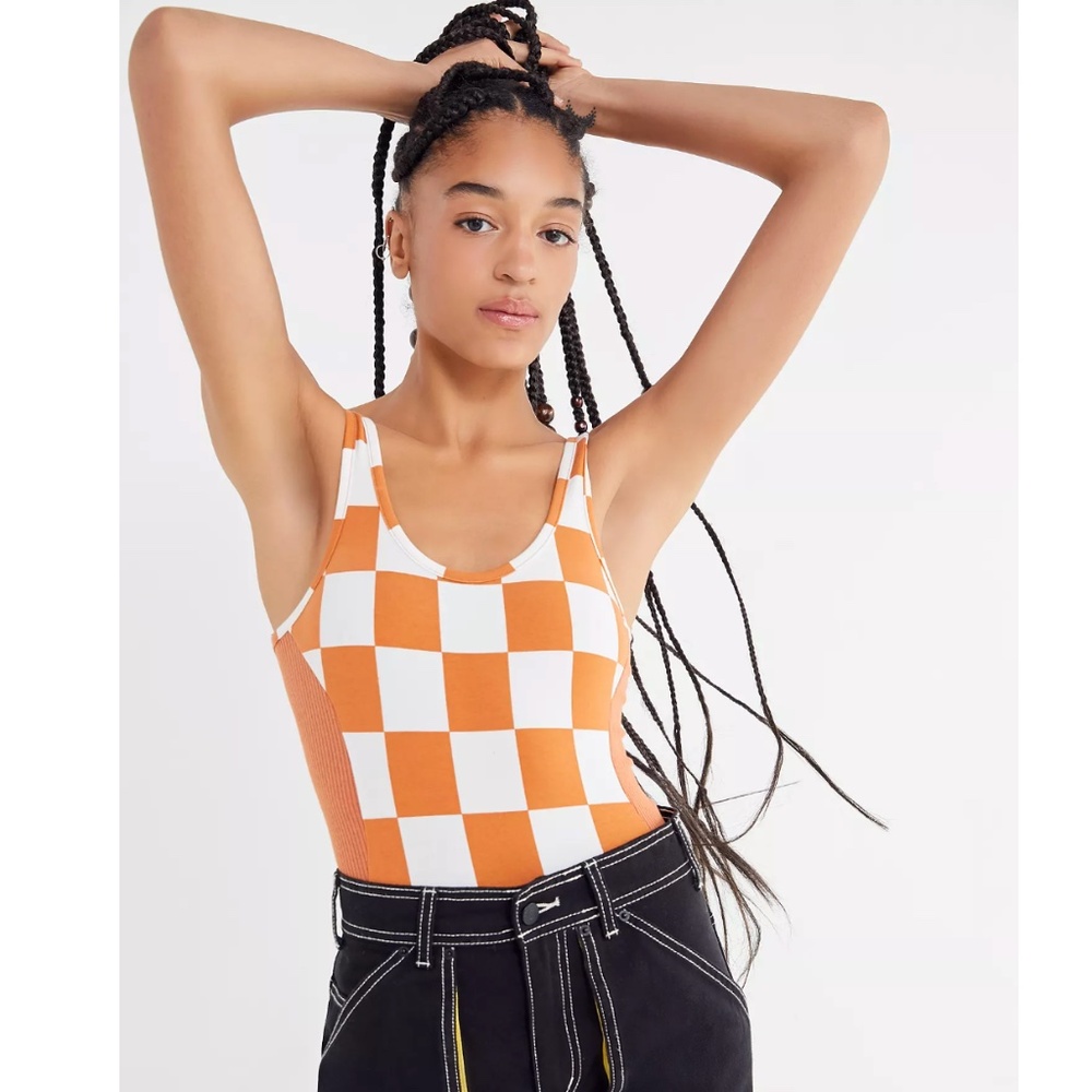 Out From Under Checkmate Scoop-Neck Bodysuit